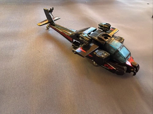 GoBots Warpath Apache Helicopter Vintage Transformer Tonka Bandai EXC COND