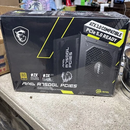 MSI MAG A750GL PCIE 5 & ATX 3 Gaming Power Supply Full Modular 80 Plus Gold