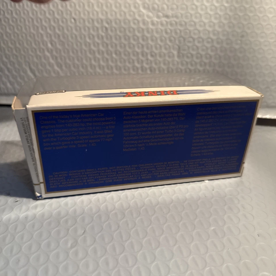 Chevy Belair Convertible DY027/B - 1993-Matchbox Nuevo en Caja C10 Nuevo en Caja Foto 4 de 4