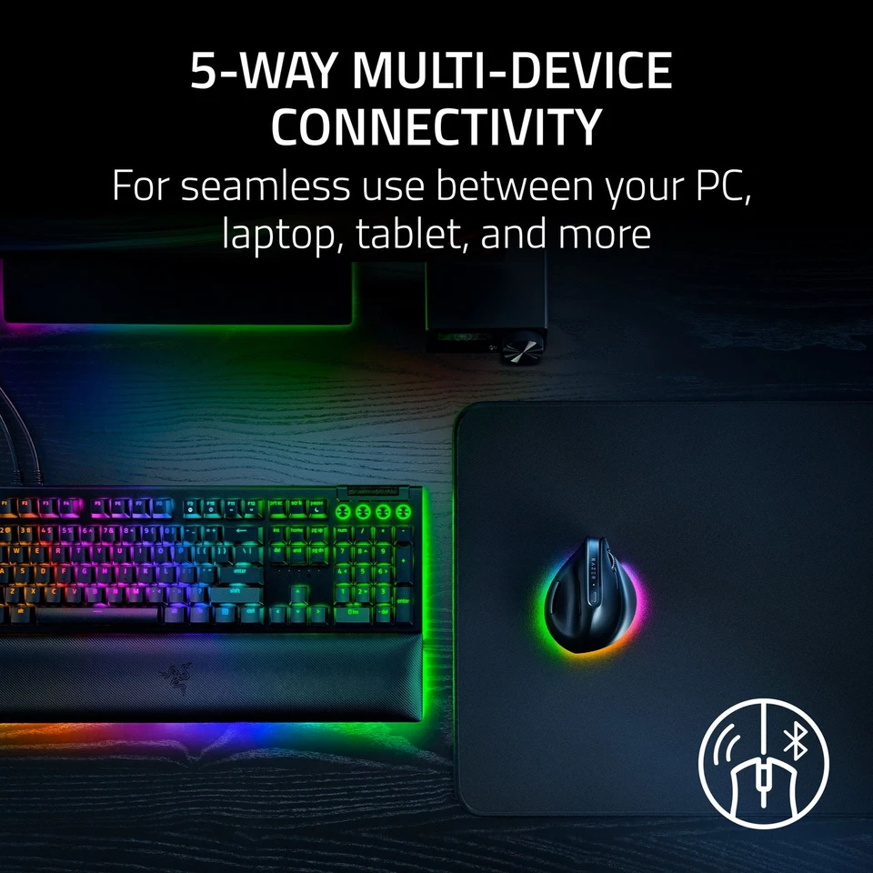 Razer Pro Click V2 - Right-Handed Ergonomic Wireless Productivity Gaming Mouse - - Image 4 of 4