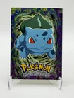 Topps Pokemon Bulbasaur No. 01 E1/12 1999 The First Movie Black Logo