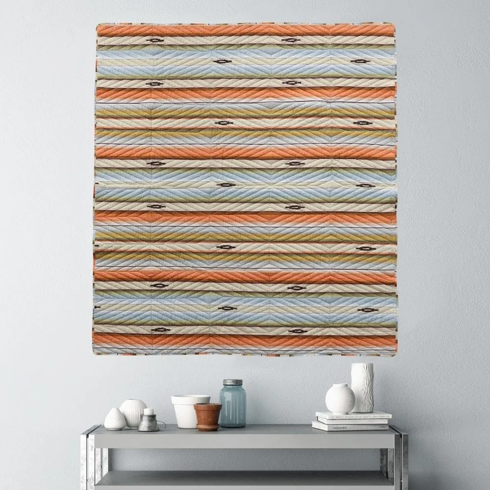 Manta Descalza Bungalow Pintada Desierto, 50 x 60 pulgadas, Rosa Foto 3 de 4