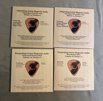 Flatpicking Guitar Magazine Audio CD  Set of 4