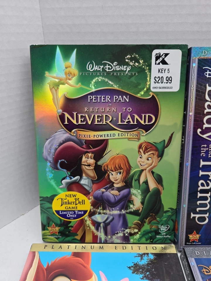 Disney Blu-ray DVD Bundle Lion King 1 & 2 Lady And The Tramp Bambi Oeter Pan Lot - Image 2 of 4