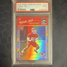 Panini 2016 Donruss Optic Tyreek Hill Rookie Holo #117 PSA 9 Chiefs