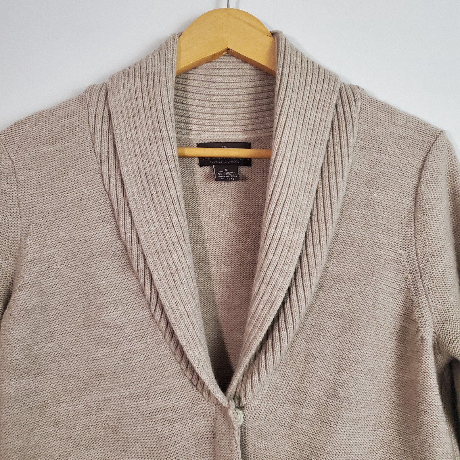 Fenn Wright Manson Sweater Small Beige Merino Woo… - image 2