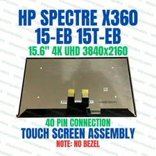 HP 15-eb0010ca Black 15.6" 3840x2160 Uhd 4k Touch LCD Screen Assembly L97639-001