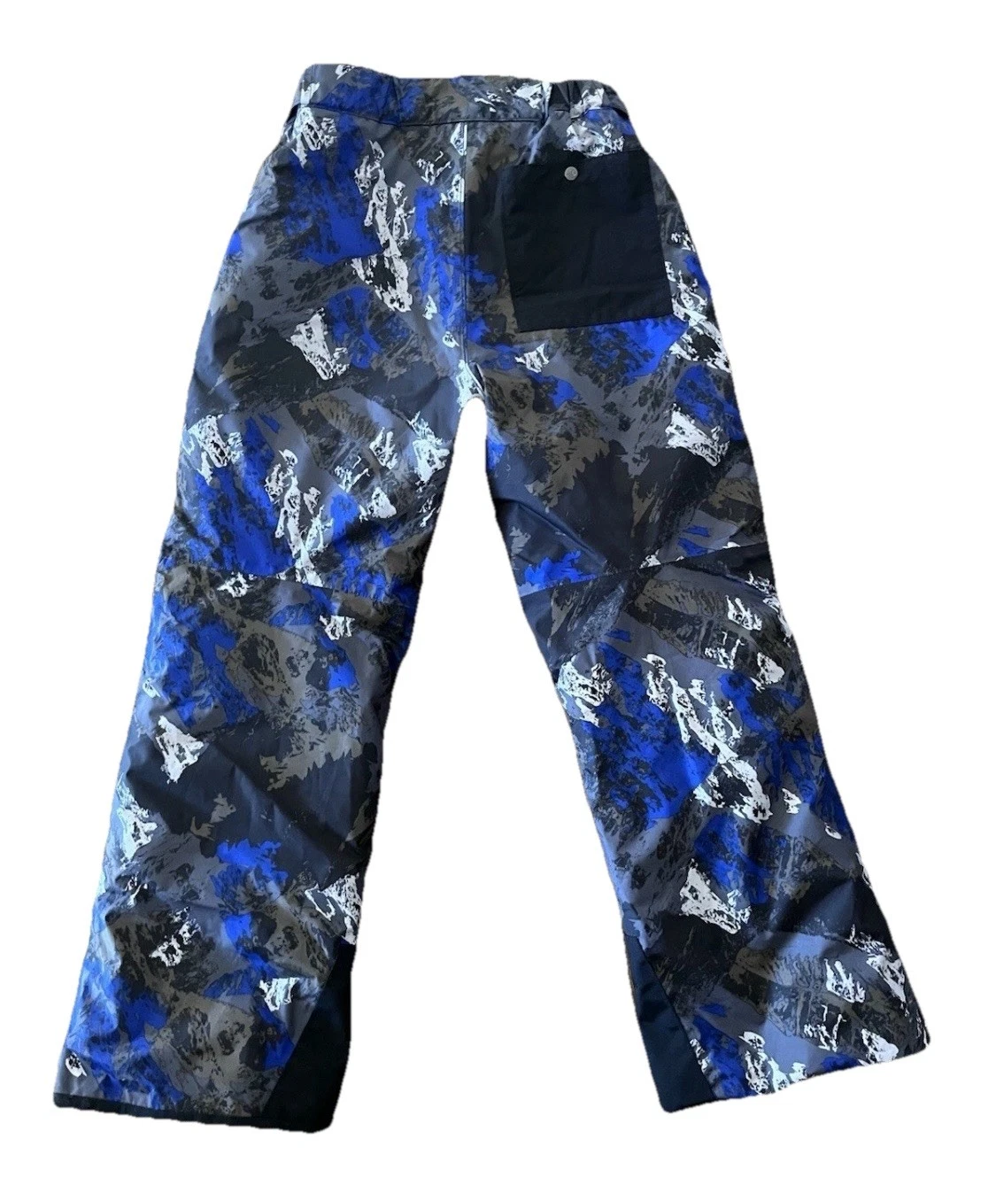 THE NORTH FACE Boys Insulated Snowboard Pants,Black Mountaintop Print Med NWOT