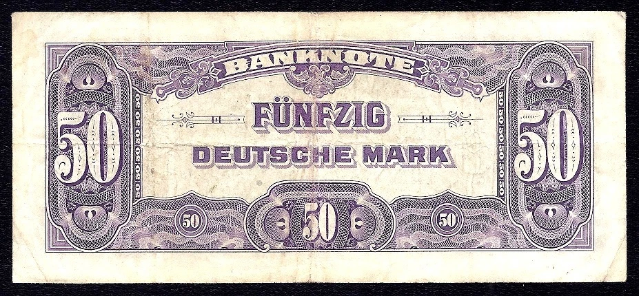 Germany Federal Republic 50 Deutsche Mark 1948 P-7a KH VF - Image 2 of 2