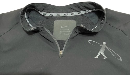 Nike Men's Athletic (Baseball) Jacket RN#56323 CA#05553 Quarter Zip Black Sz 2XL - Picture 6 of 9