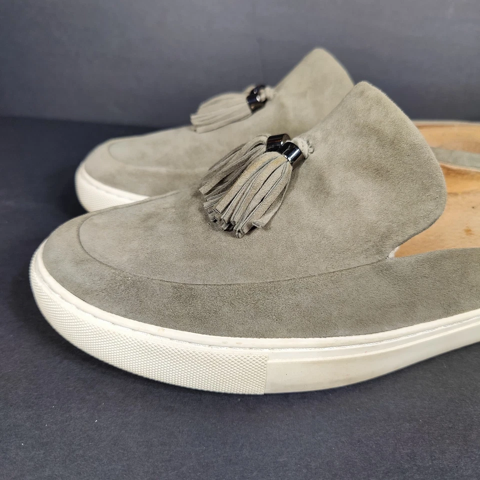 Gentle Souls Por Kenneth Cole Rory Borla Gris Gamuza Sin Cordones Informal Mula Talla 11 Foto 3 de 4