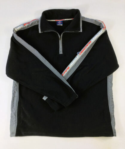 Ford Racing Men's 1/4 Zip Pullover Black Fleece Jumper Size XXL - Picture 1 of 8