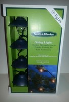 Smith Hawken 10 Black Wrought Iron Saucer Lantern In/outdoor String Lights Smith Hawken 10 Black Wrought Iron Saucer Lantern In/outdoor String Lights