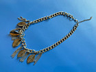 Vintage silver tone tassels cowboy MCM boho NECKLACE feather southwestern tribal — photo 4