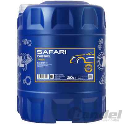 20L MANNOL SAE 20W-50 MOTORÖL ÖL YOUNGTIMER OLDTIMER MINERALISCH API SN API CH-4