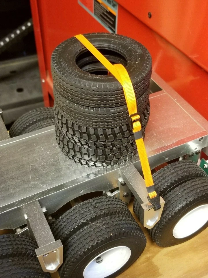 Set of Four (4) Miniature Cargo Buckle Straps for 1/10 and 1/14 Scale RC - Image 3 of 4