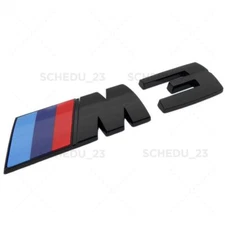 For F80 M3 Rear Trunk Gloss Black Competition Nameplate Emblem Badge Sport