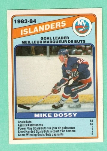 (1) MIKE BOSSY 1984-85 O-PEE-CHEE # 362 ISLANDERS EX-MT  CARD (J4348)
