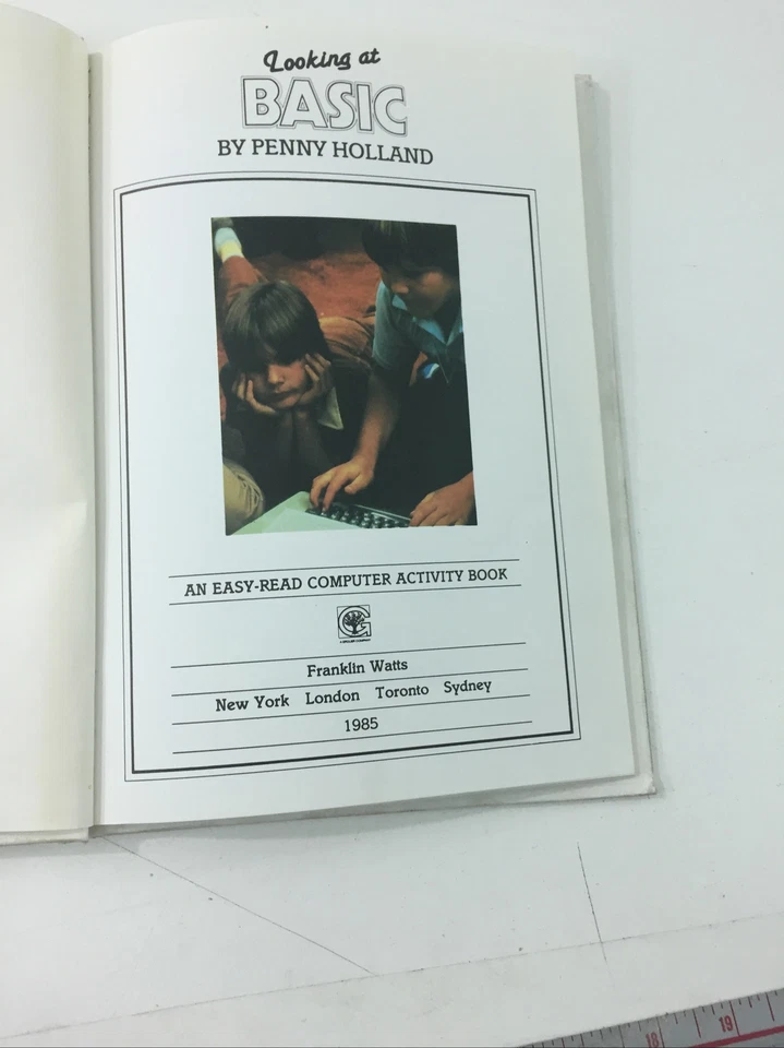 Looking at BASIC - Penny Holland (1985, Hardcover, illustrated) - Image 3 of 4