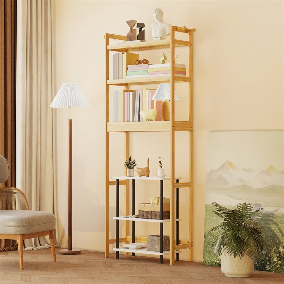 Prateleira de armazenamento ajustável sobre o vaso sanitário grande prateleiras de 3 níveis rack com 2 ganchos - Imagem 4 de 4