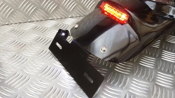 Custom Number Plate Bracket & No Light Triumph Harley Bobber - Image 4 of 4