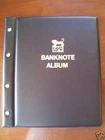 VST BANKNOTE ALBUM BLACK COLOUR with 6 x 3 POCKET PAGES holds 18 Banknotes