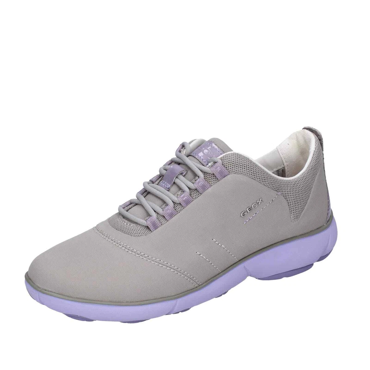 chaussures femme GEOX baskets gris textile lilas D NEBULA BE697 eBay