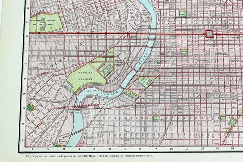 PHILADELPHIA PENNSYLVANIA City Map Rand McNally 1901 Subway Business Large Folio - Picture 6 of 8