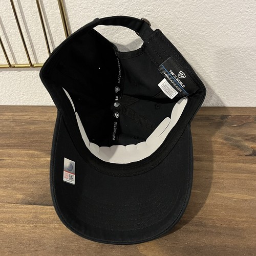 Cappello Berretto Alabama Crimson Tide UA Strapback Nero Rosso Logo Top of the World NUOVO - Foto 2 di 5