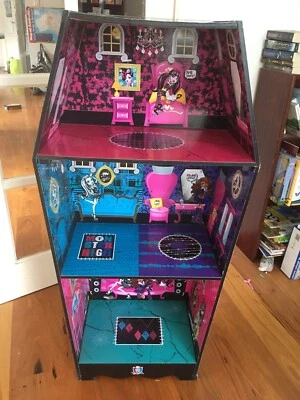 monster high coffin doll house