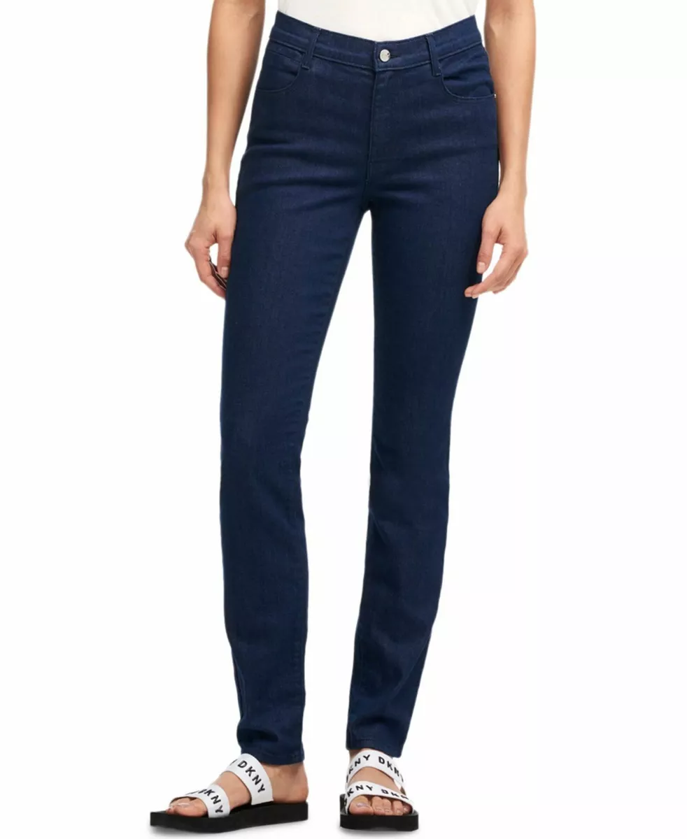 New $279 Dkny Jeans Women'S Blue Denim High-Rise Soho Skinny-Leg Jeans Size  25