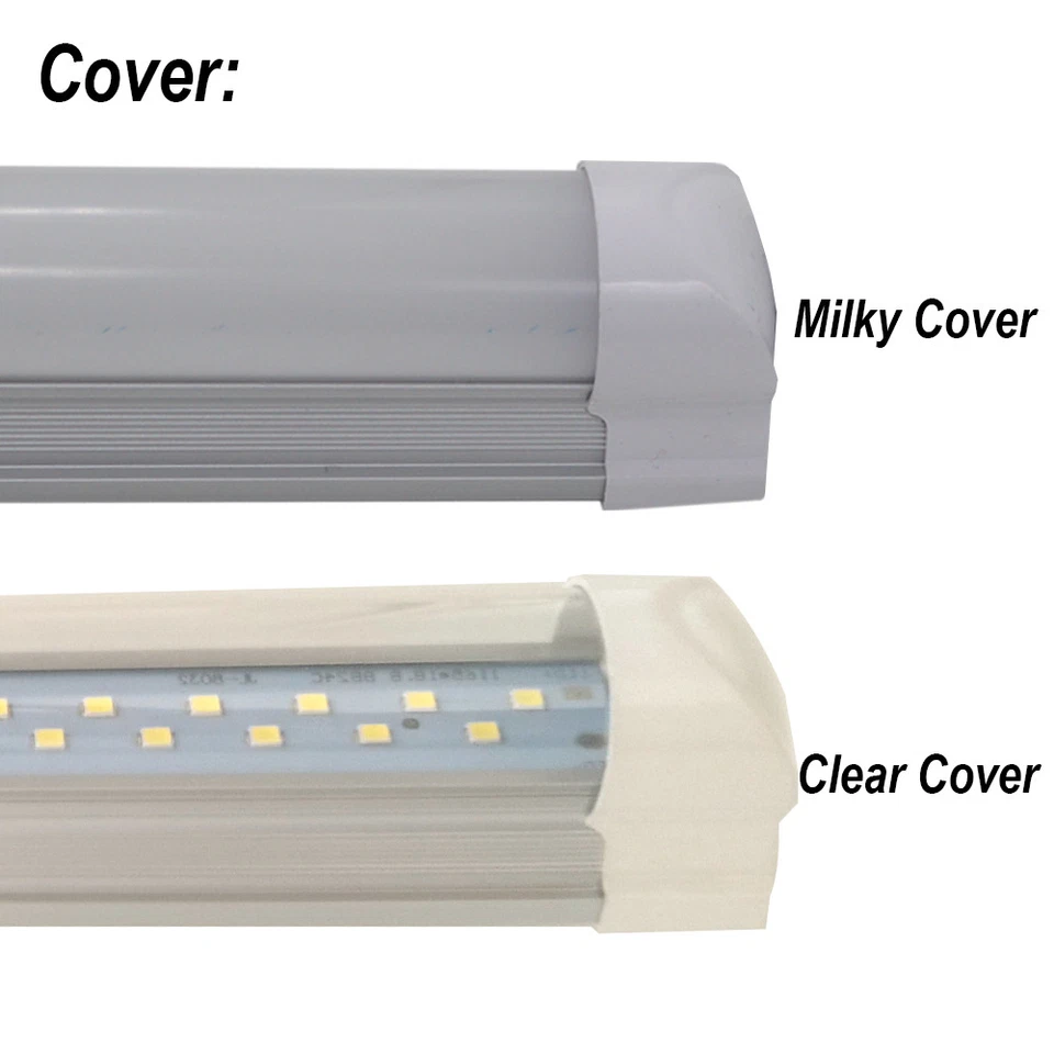 LED Tube Lights 2ft 3ft 4ft 5ft 6ft 8ft Double Row Lighting T8 Integrated Bulb - Image 3 of 4