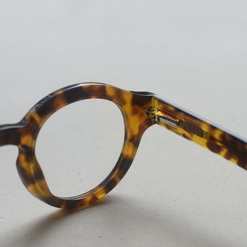 Montatura occhi rotonda donna tartaruga acetato occhiali retrò rotondi montatura - Foto 8 di 10