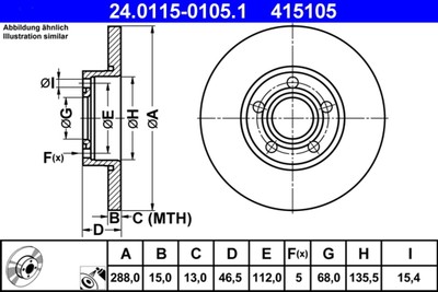 BREMSSCHEIBE AUDI P. 100/A4/A6 90-01
