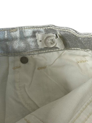 Joes Jeans Metallic Silver Skinny Jeans Girl’s Sz 10 - Picture 7 of 10