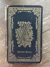 c1872 GESANGBUCH German Bible Hymnal Book GEORGE BRUMDER Heinrich Molter