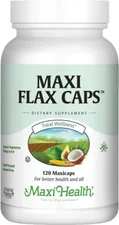 Maxi Health Maxi Organic Flaxseed Oil Caps 1400 Mg - 120 Maxicaps