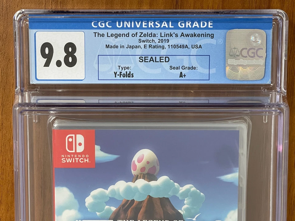2019 Switch The Legend of Zelda Link's Awakening CGC Graded 9.8 Y-Fold A+ SEAL - Image 4 of 4