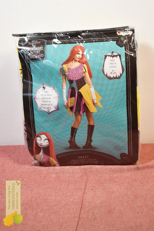 Halloween Adult Deluxe Sally Nightmare Before Christmas Costume Medium (8-10)* - Image 2 of 4