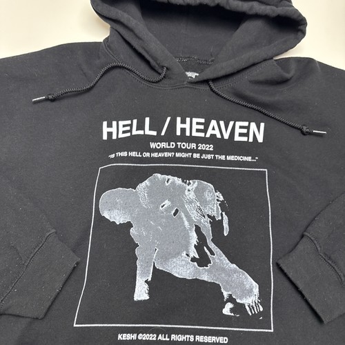 Keshi Hell / Heaven 2022 World Tour schwarz Sweatshirt Hoodie Tourdaten Gr. Large