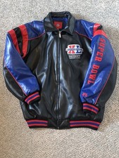 Super Bowl XL 2006 Varsity Jacket 2XL Letterman Faux Leather Steelers Seahawks