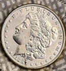 Beautiful Lusterous 1887p Morgan Silver Dollar AU/UNC Gorgeous Problem Free Coin
