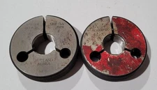 Set of 3/4-16 UNF-2A GO & NO GO Set Thread Ring Gage P.D. .7079 & .7029 Gages