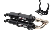 Trinity Racing Stage 5 Dual Slip-Ons-Black for 2021-2022 Can-Am Maverick X3 X