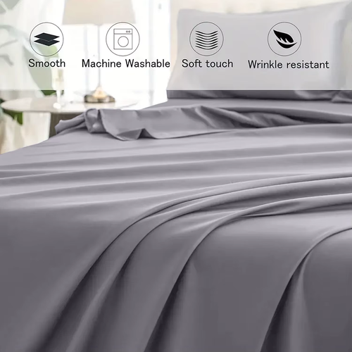 THREAD SPREAD Luxury Egyptian Cotton Twin Stripe Sheet - View #12