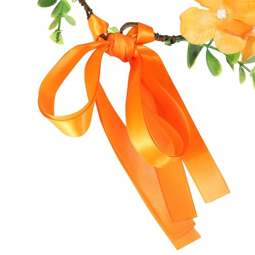 Butterfly Flower Crown for Women Girls Fairy Flower Headband Crown Adjustable  - Bild 4 von 4