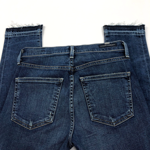 Citizens of Humanity Rocket Crop High Rise Skinny 25 (Fits 26W 26.5L) Cut Off - Picture 2 of 12