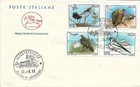 1995 ITALY BIRDS ON SUPERB FDC
