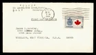 DR WHO 1966 CANADA FDC COAT OF ARMS GALT ONT R56790