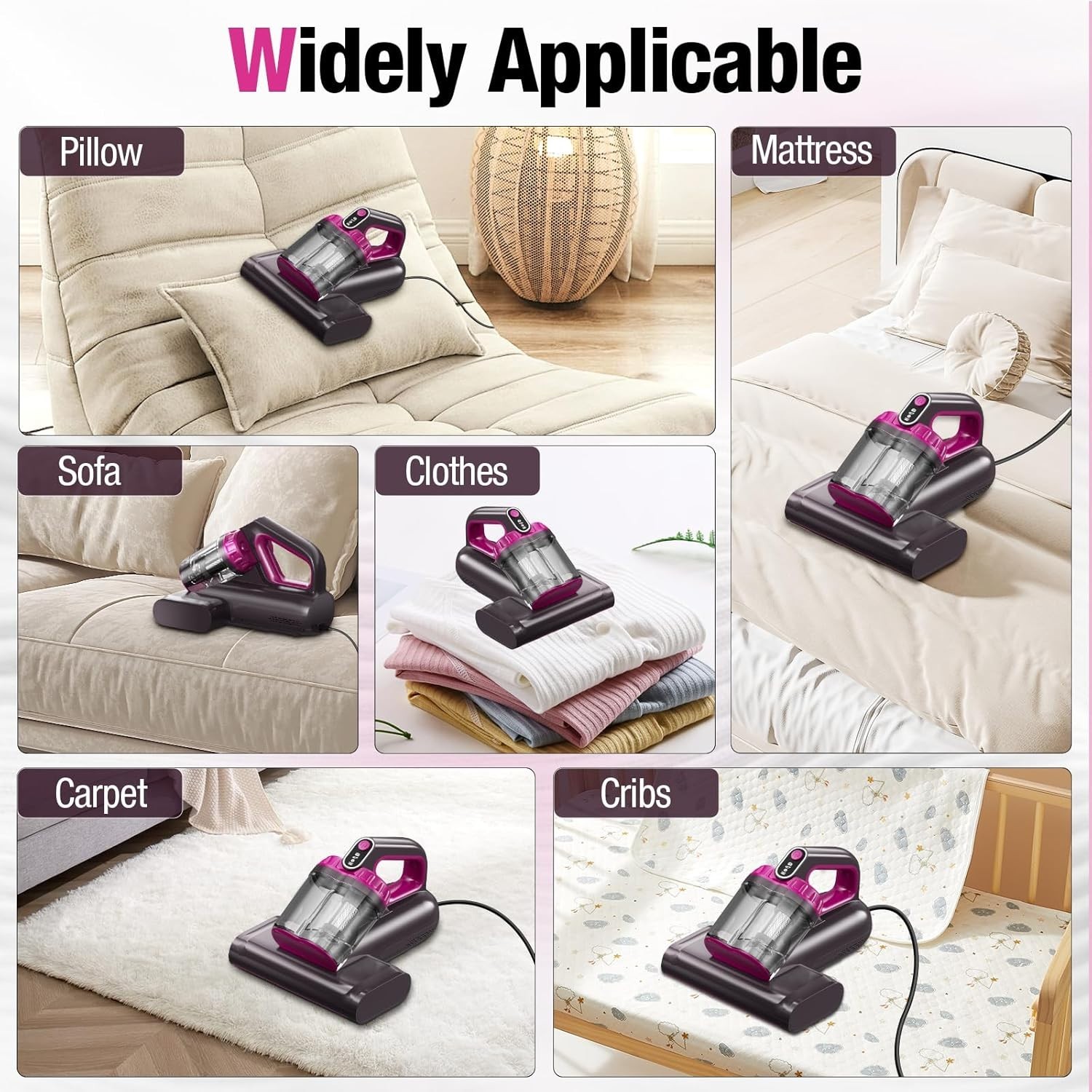 Multi-Functional Mattress Vacuum Cleaner with Powerful Suction & Cleaning Tech